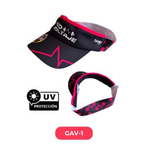 Visera negra con rojo