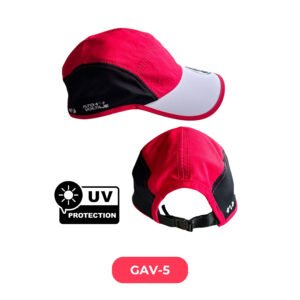 Gorra roja con negra