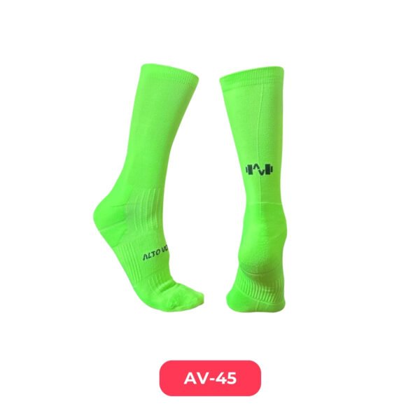 25 Medias 1/2 Pantorrilla Verde Fosforecente